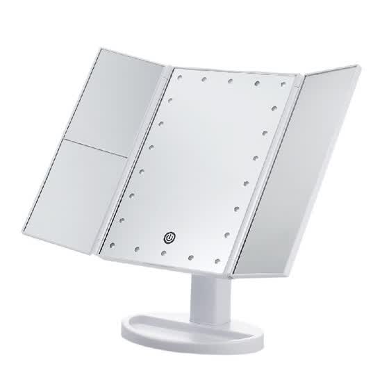 Usb Battery Operated Tri Folded Led Vanity Table Makeup