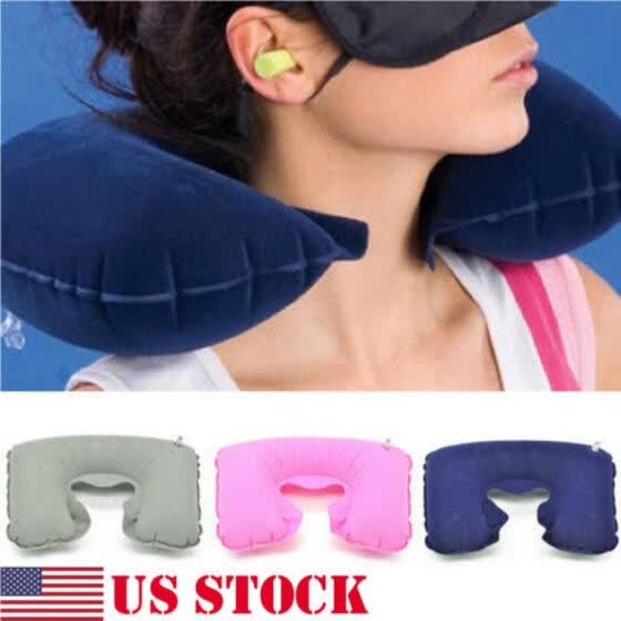 Shop Foldable U Shaped Neck Support Pillow Inflatable Cushion