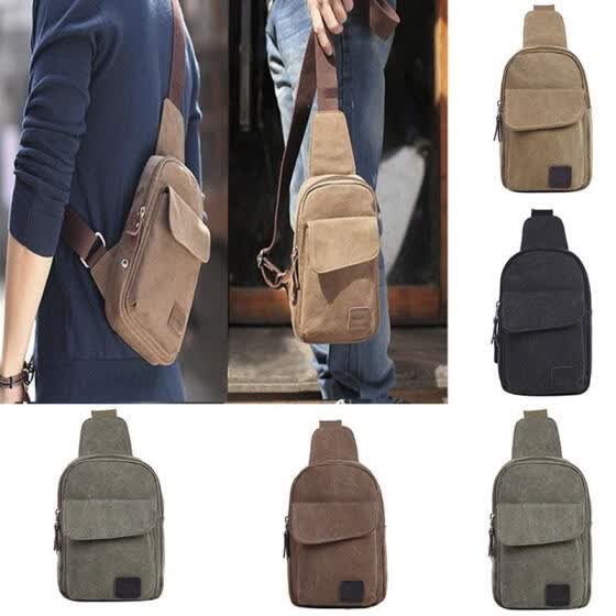 men's canvas cross body bags