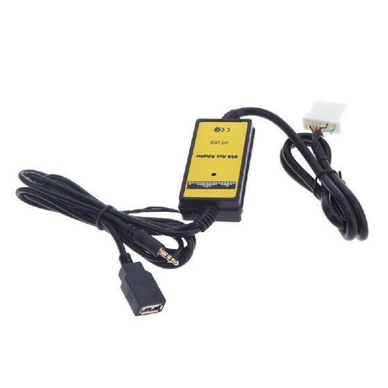 2*6Pin Kkmoon Adaptador auxiliar USB MP3,Adaptador MP3 Player interfaz de radio para Toyota Camry//Corolla//Matrix