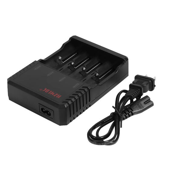 Universal Rechargeable 4 Slot Battery Charger 4.2V Li-ion US Plug Tool For 18650