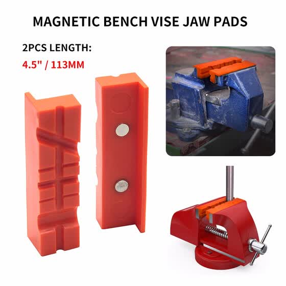 Shop Follure Pair Of Magnetic Soft Pad Jaws Rubber For Metal