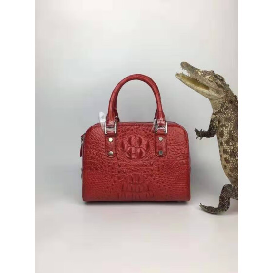 Shop Red Color Real Genuine Crocodile Skin Women Tote Handbag With Cow Skin Lining Gold Color Hardware Parts Top Level Quality Lady Bag Online From Best Handbags On Jd Com Global Site