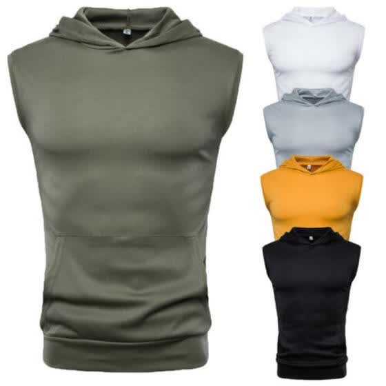 high neck gym vest