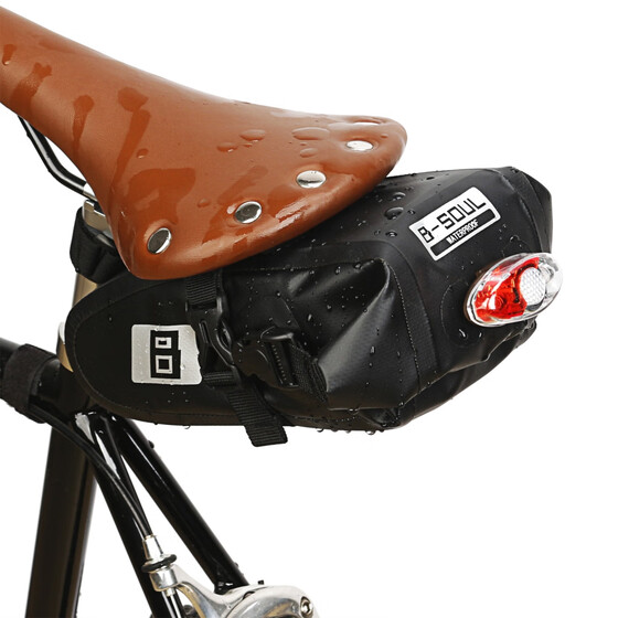 Large Outdoor Cycling Bike Seat Saddle Bag Back Rear Black Pouch Package Black