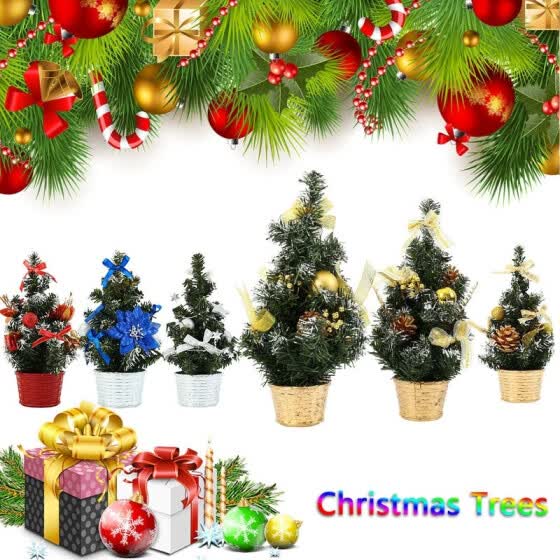 Shop 20 30 40cm Mini Christmas Trees Pine Tree Desktop Xmas