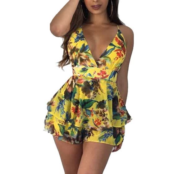 womens floral playsuit