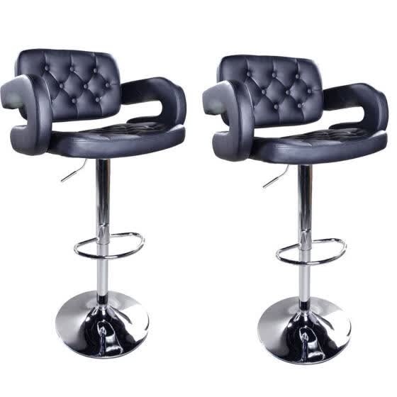 Shop Set Of 2 Adjustable Swivel Bar Stools Hydraulic Counter Pu Leather Pub Chairs With Arms Online From Best Kitchen Dining Room Furniture On Jd Com Global Site Joybuy Com