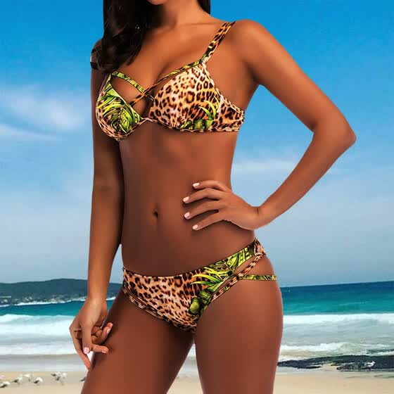 leopard print beach wear