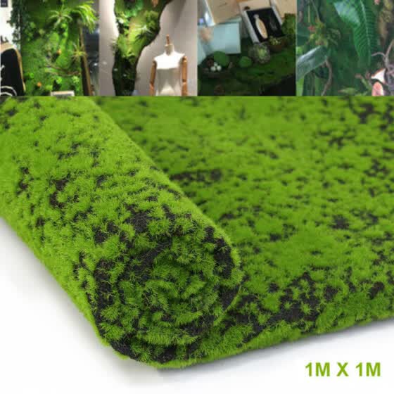 Shop Artificial Moss Fake Green Plants Mosses Grass For Shop Patio