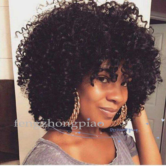 Ladies Women/'s Fashion Short Blonde Synthetic Curly Hair Wigs Wig Cap
