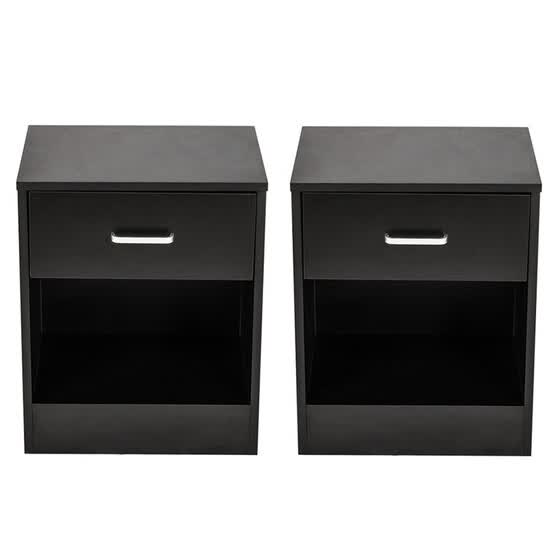 Shop Set Of 2 Nightstand End Tables Pair Bedroom Table Home