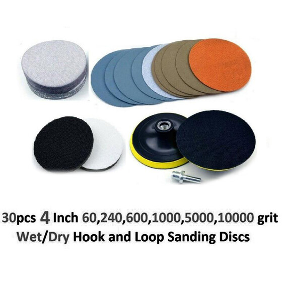 1000 10000 Grit Hook and Loop Sanding Discs 5000 30pcs 2-Inch 60 600 240