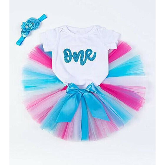 Baby Kids Girls Summer Unicorn Tops Tulle Skirt Dress Princess Party Outfits Set