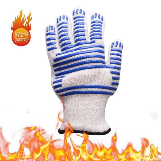 Shop Bbq Gloves Heat Resistant Grill Gloves Insulated Oven Mitts