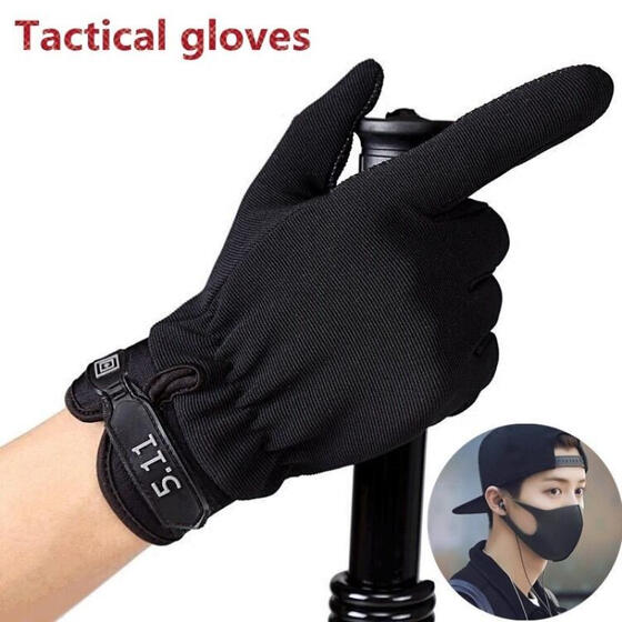 Mens Anti-Slip Tactical Sports Gloves Bicycle Riding Half Full Finger Gloves