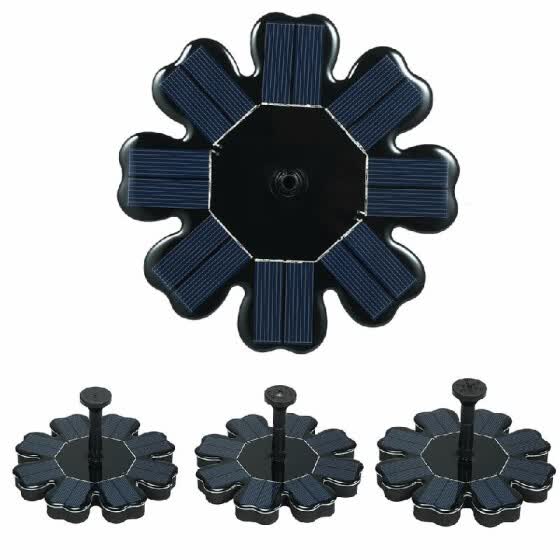 Shop Solar Fountain Flower Shape Solar Panel Kit Birdbath Floating