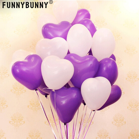 Heart Shape latex helium Balloons Wedding Birthday Party Decoration Supplies