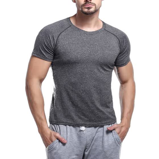 Mens Summer Fashion Short Sleeve Quick Dry Sports Fitness Breathable Mesh Casual T Shirts Blouses Tops