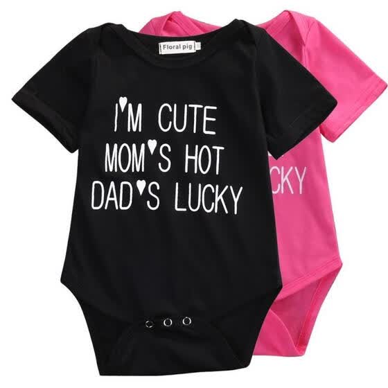 Calsunbaby Newborn Baby Girl Little Sister//Big Sister Print Romper Jumpsuit Top Clothes Set