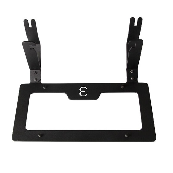 Universal Black Plastic Metal License Plate Frame Bracket Holder for Car Auto