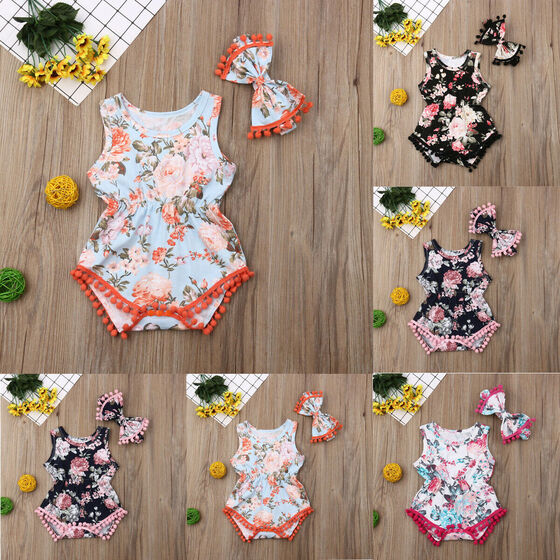 floral bodysuit baby girl