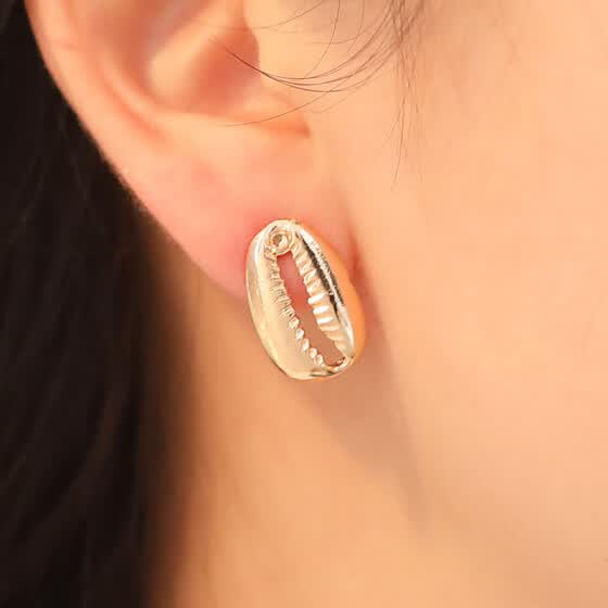 Solememo Gold Tone Stud Earring with Colorful Hallow Water Drop Shape Statement Dangle Earring