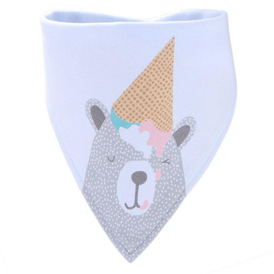 Cotton Baby Bibs Bandanna Soft Infant Feeding Burp Cloths Cartoon Saliva Towels