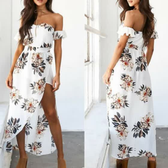 chiffon beach maxi dress