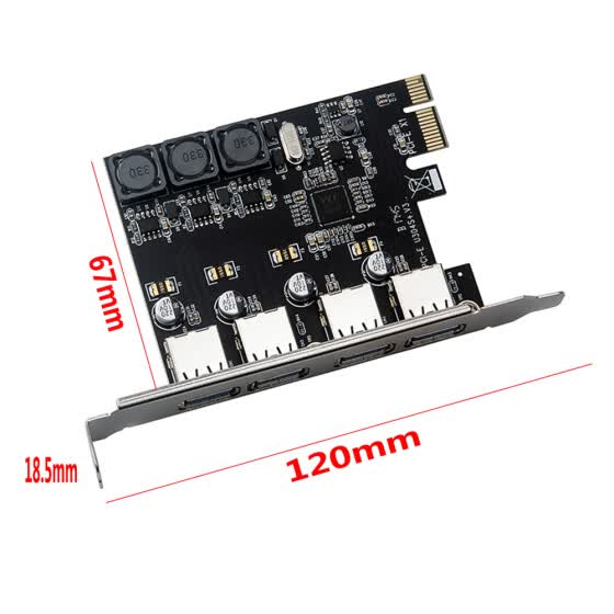 Shop Four Ports Usb 3 0 Super Fast 5gbps Pci E Expansion Card Pci Express Adapter Converter Card 6a Power Supply Module For Desktop Pc Online From Best Graphics Cards On Jd Com Global Site