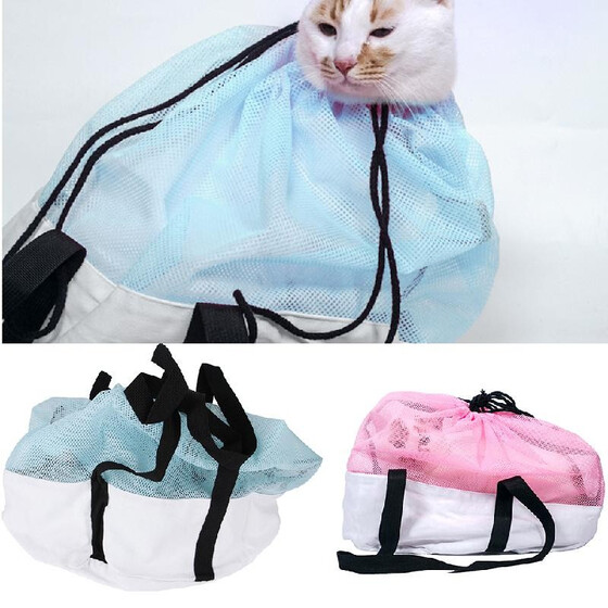 cat bath mesh bag