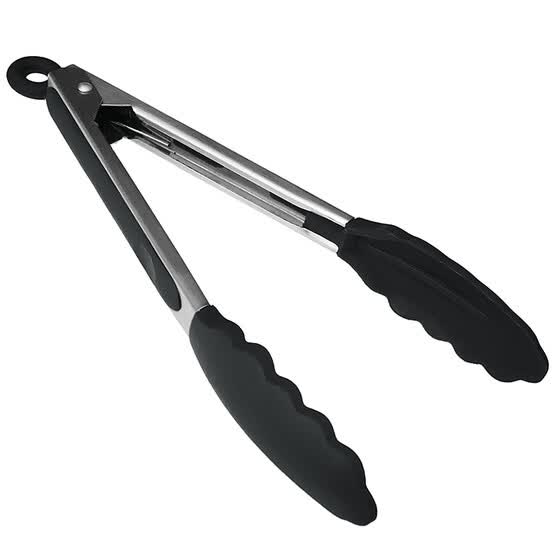 Shop Silicone Stainless Steel Cooking Kitchen Tongs Food Utensil
