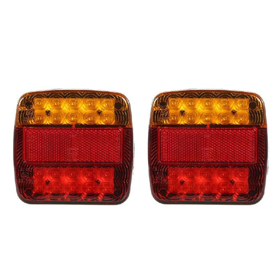 2x White Universal LED License Plate Light Lamp Car Van Trailer Trucks 12V