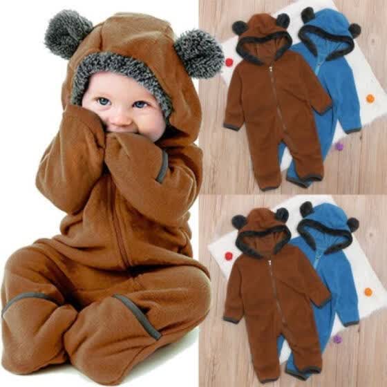 bear hoodie romper