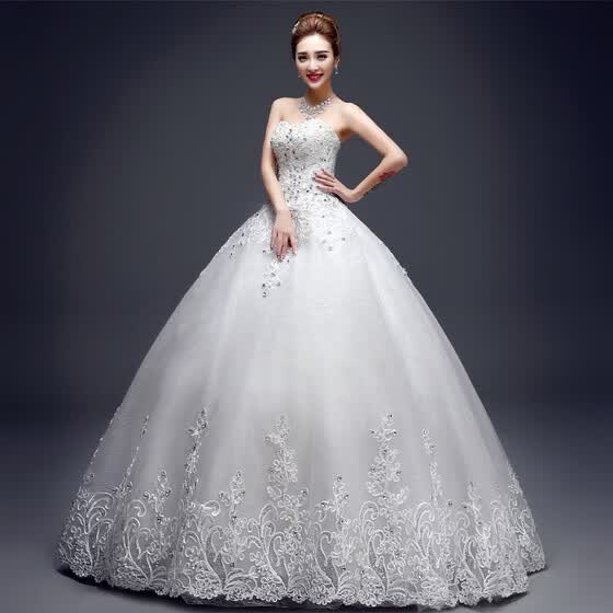 Shop Plentyfunsein Fashion Korean Edition Strapless A Line Floor