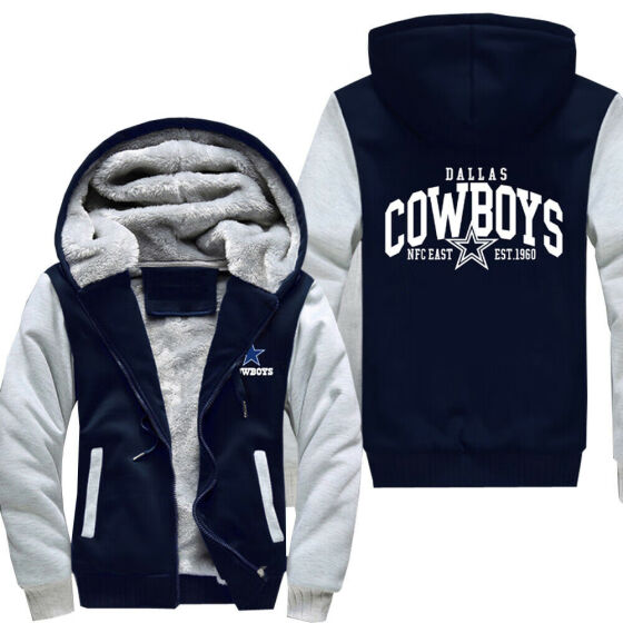 dallas cowboys mens zip up hoodie