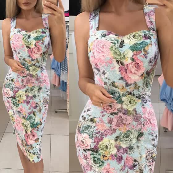 womens floral mini dress