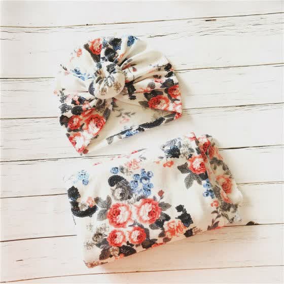 floral muslin wrap