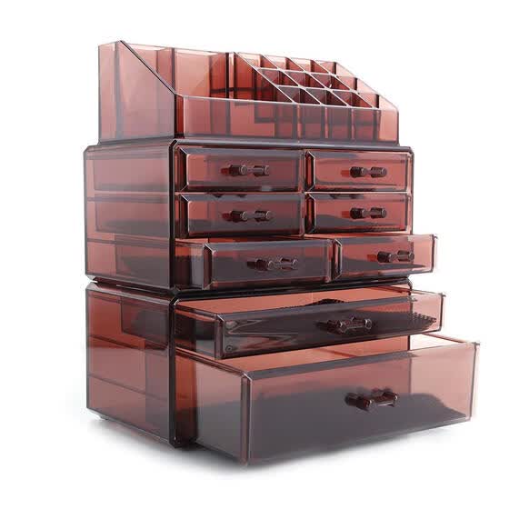 Shop Acrylic Makeup Cosmetic Organizer Storage 8 Drawers Display