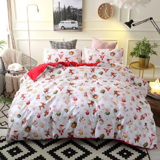 Shop Comforter Duvet Cover Set Merry Christmas Gift Bedding Set