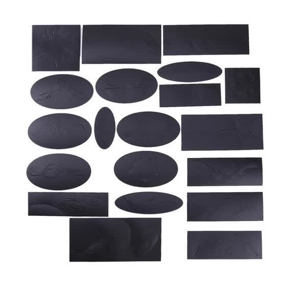 Shop 20pcs Print Cardboard Carved Coloring Pattern Stencil Hair