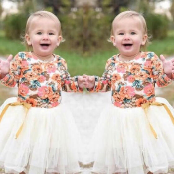 US Toddler Kid Baby Girl Sleeveless Wedding Princess Tulle Dress Sunsuit Outfits