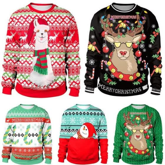 long christmas sweaters