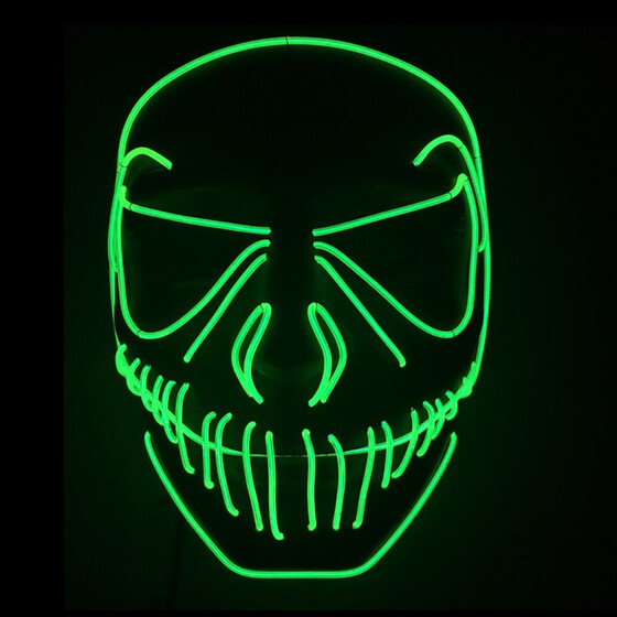 Halloween Mask LED Light Up Party Festivals Cosplay Masks Funny Mask Costume
