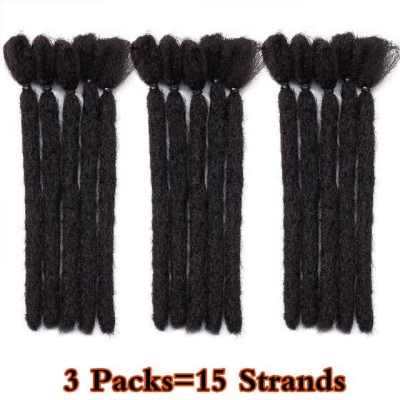 Shop 3 Packs Short Dreadlocks Extensions Soft Synthetic Crochet