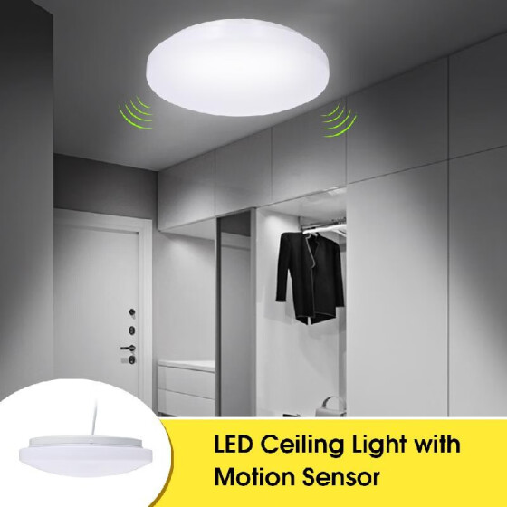 Shop Led Ceiling Light With Motion Sensor 12w 1000lumen With