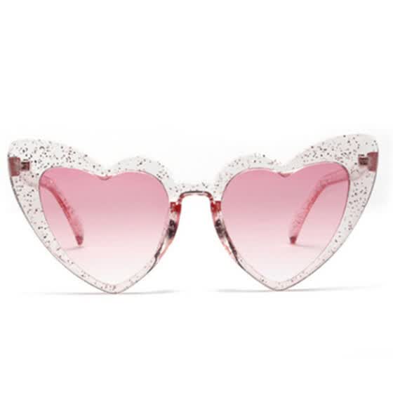 heart eye sunglasses