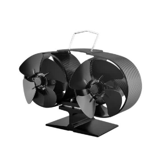 Shop 8 Blade Twin Motor Heat Powered Eco Fireplace Fan Fuel Cost