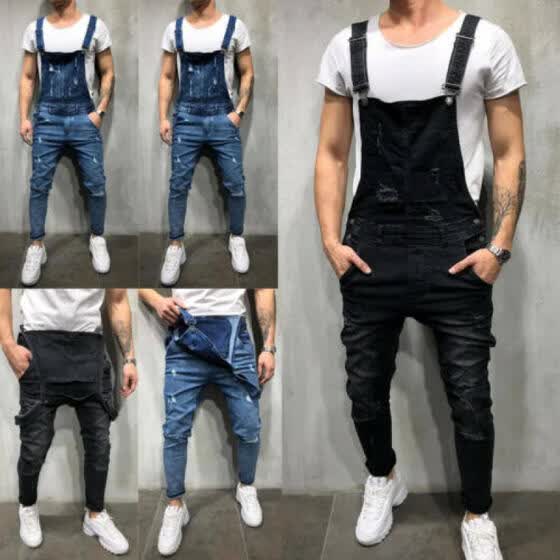 denim overalls mens skinny