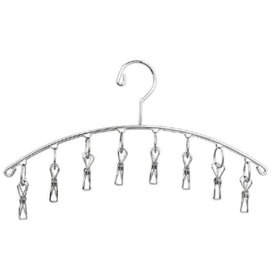 Shop Clothes Hanger 8 Clips Stainless Steel Windproof Clothespins